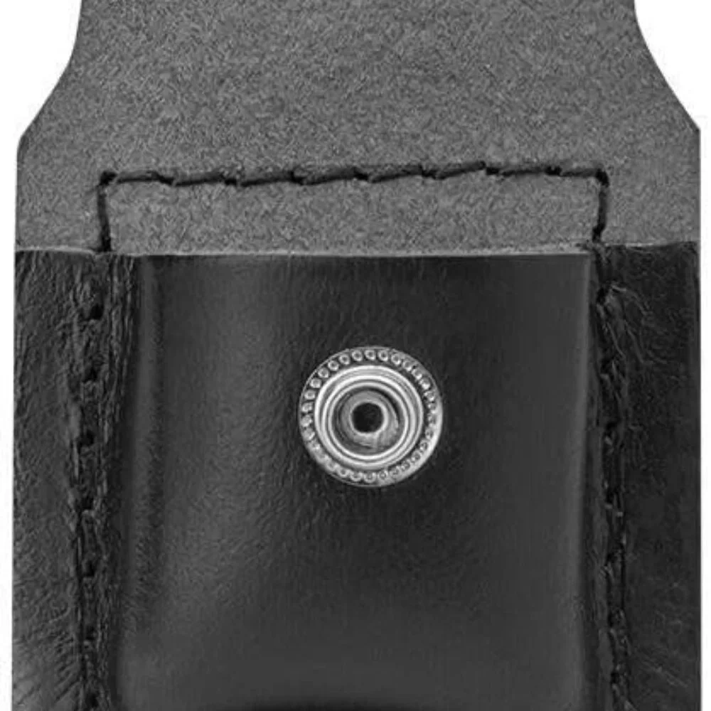 Zippo Leather Flip Lighter Pouch‎ with Belt Clip Black New in Box